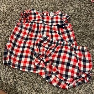 Plaid Fourth of July set